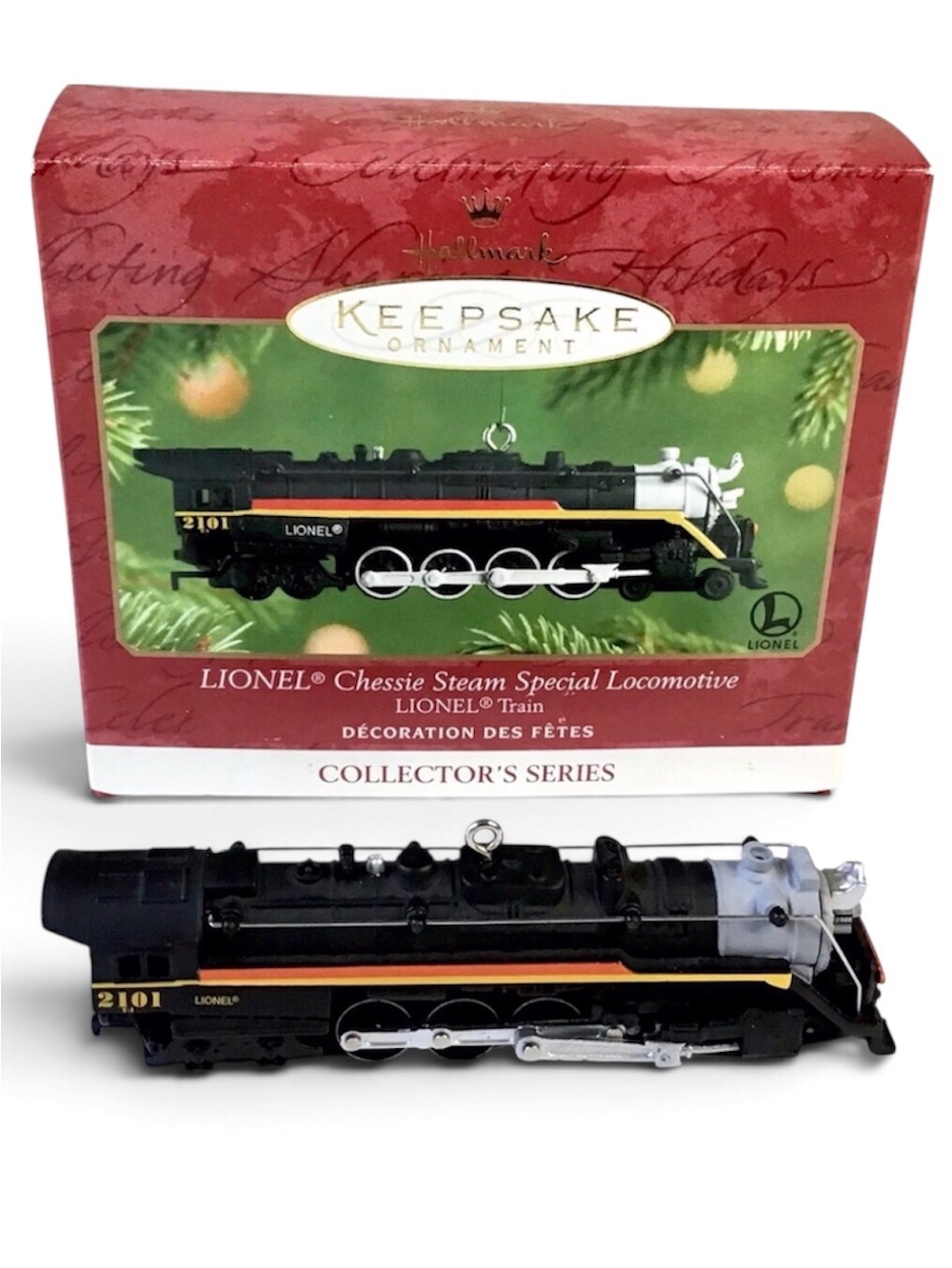 Vintage 2001 Hallmark LIONEL Train Ornament Chessie Steam Special Locomotive